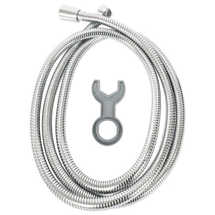 두진 바스 꼬임방지 황동 메탈 샤워호스, 2m, 단일색상