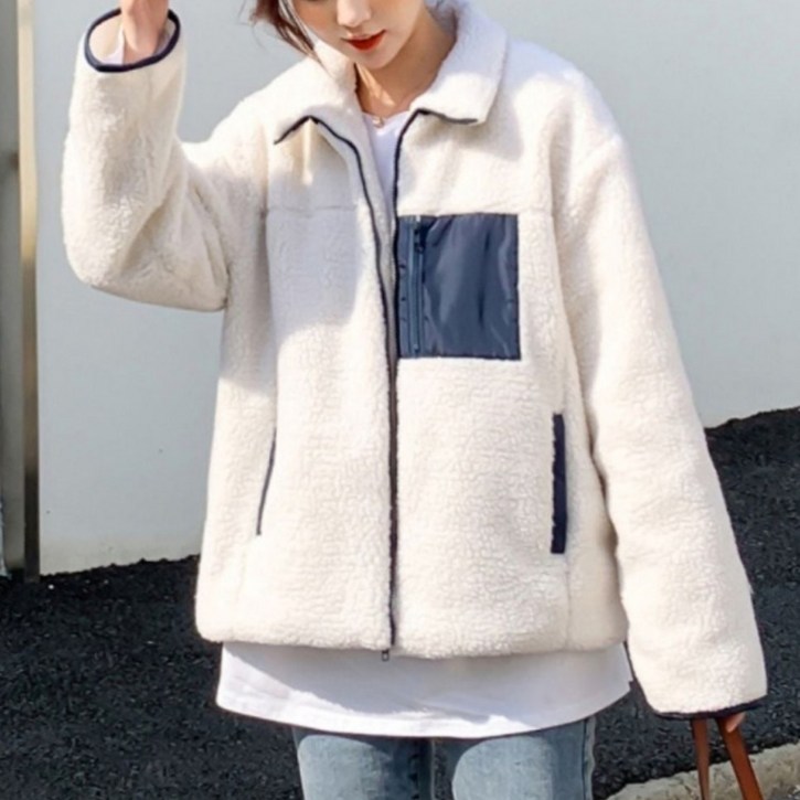 진주장식청자켓 뽀글이 여성캐쥬얼 후드점퍼 롱자켓 여성숏패딩 코트원피스