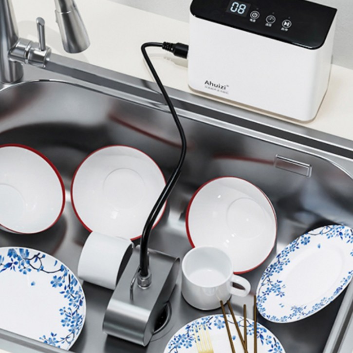 글란지아 초음파 식기 세척기 2026 신제품 무설치 무소음 가정용 식세기 220V 한국형코드, 단순배송상품, A20, 화이트(한국코드)