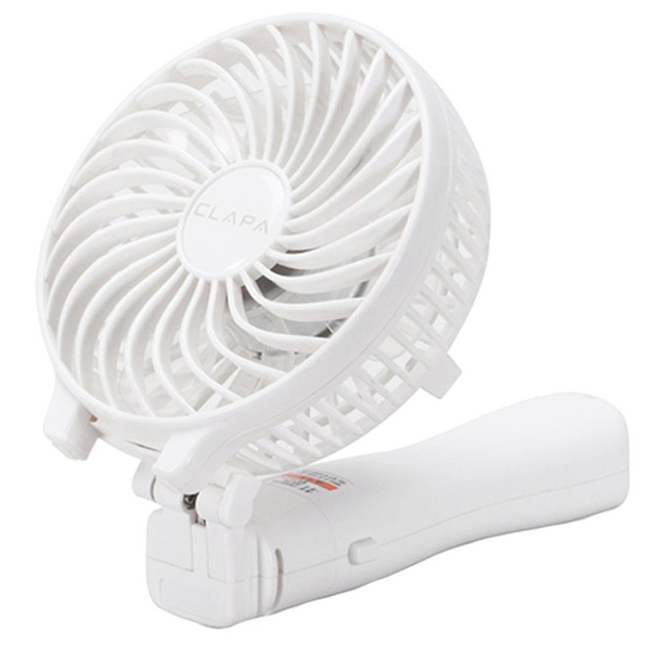 클래파 핸디형 미니 선풍기 1개, BFBHF2600W, 화이트 클래파 핸디형 미니 선풍기 1개, BFBHF2600W, 화이트