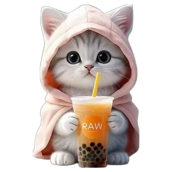 뉴토피아 귀여운 송풍구 클립형 고양이 아크릴 차량용 방향제