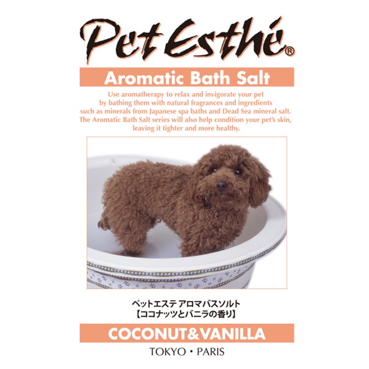 펫에스테 아로마틱 배스 솔트 코코넛 앤 바닐라향