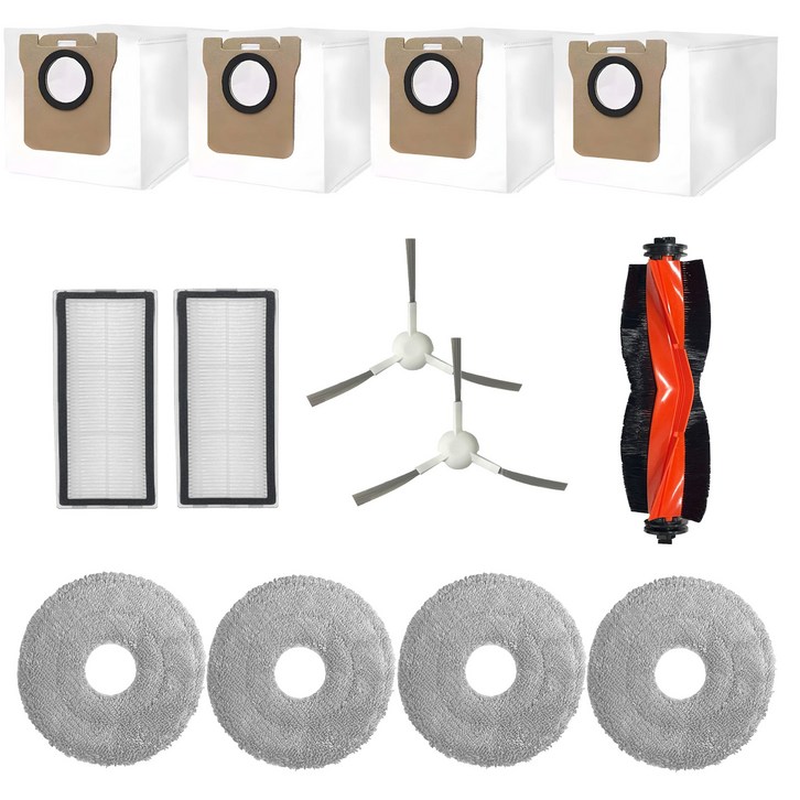 호환 BNC INT 샤오미 X10 X20 B116CN 소모품 5종 SET 먼지봉투 물걸레 필터 브러쉬 더스트백 메인브러쉬