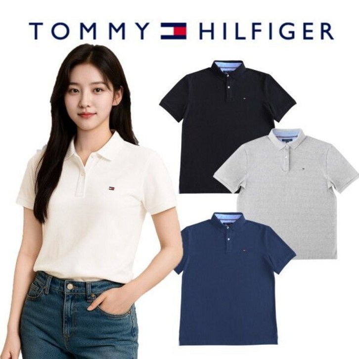 백화점정품 타미힐피거 남여 공용 반팔 티셔츠 남녀공용 여름 PK 카라티셔츠 7803120 반팔티