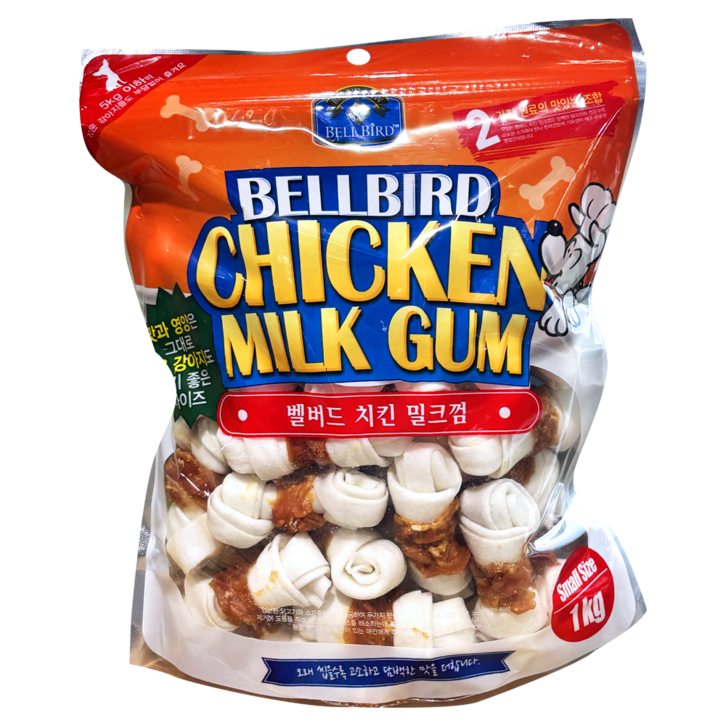 벨버드 강아지 치킨 밀크껌 스몰