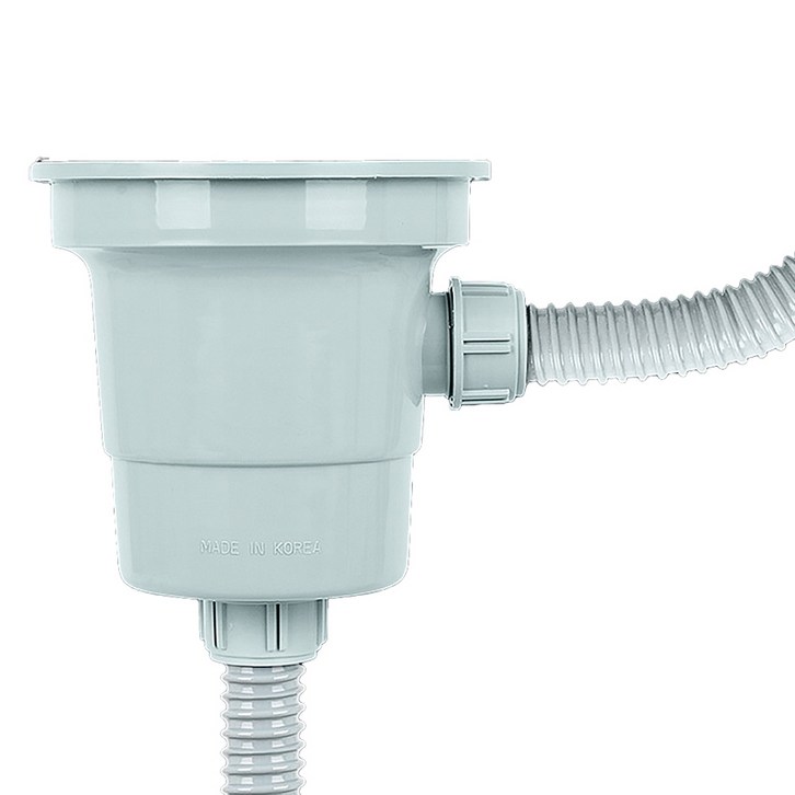 싱크대 배수구 세트 1구용 대형 교체용 배수통 악취차단 호스 포함 구성