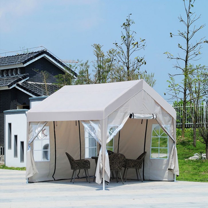 테라스어닝 캐노피 천막 텐트 몽골 캠핑 야외용 포장마차 옥상 테라스 바람막이
