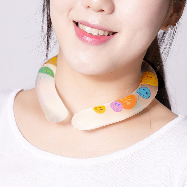 블루필 넥쿨러 베이직 플러스, 스마일 패턴 블루필 넥쿨러 베이직 플러스, 스마일 패턴