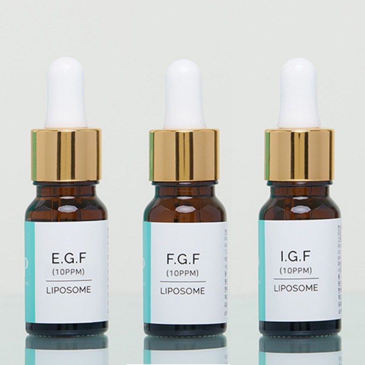 랑팡 EGFFGFIGF 10ppm 리포좀 앰플 원액 3종 세트, 1세트, 10ml