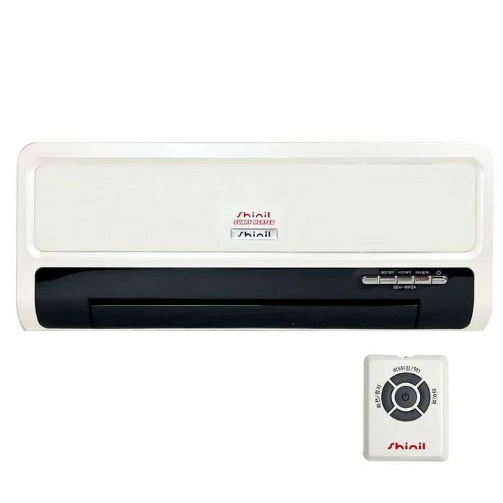 신일 벽걸이형 PTC히터 온풍기 전기온풍기 벽걸이 리모컨 벽걸이히터