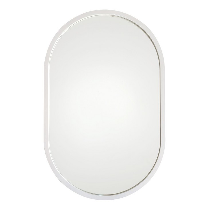 욕실거울 타원형거울 트랙 욕실경 거실 화장실 인테리어거울 트랙경 양타원, No.2 화이트