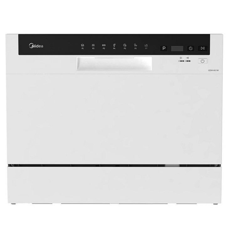 미디어 식기세척기 6인용, 화이트, HDW601W, 방문설치