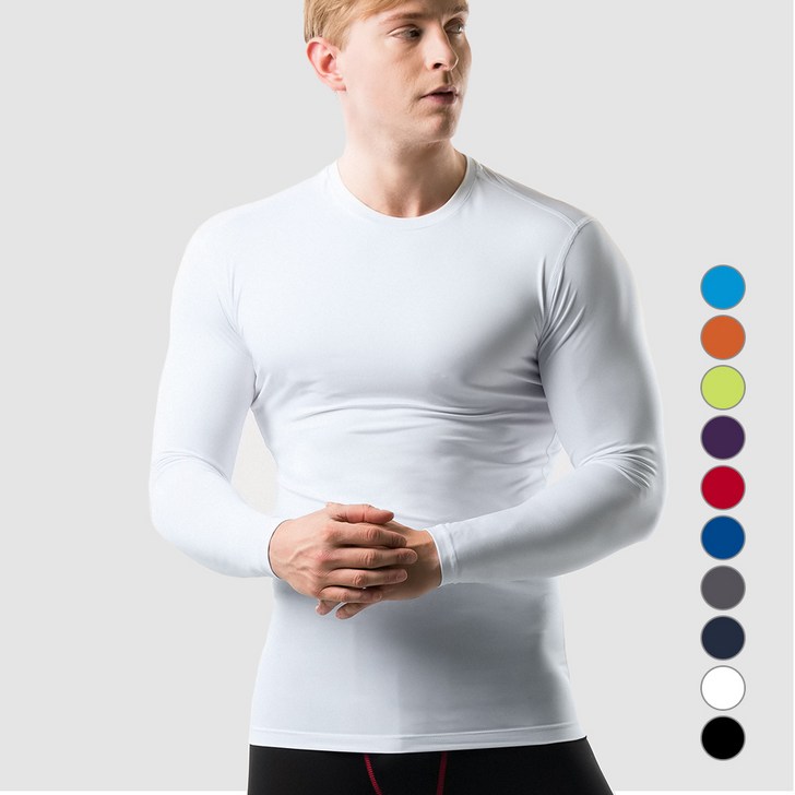 아르메데스 남성용 무지테크핏 언더레이어 긴팔 AR52