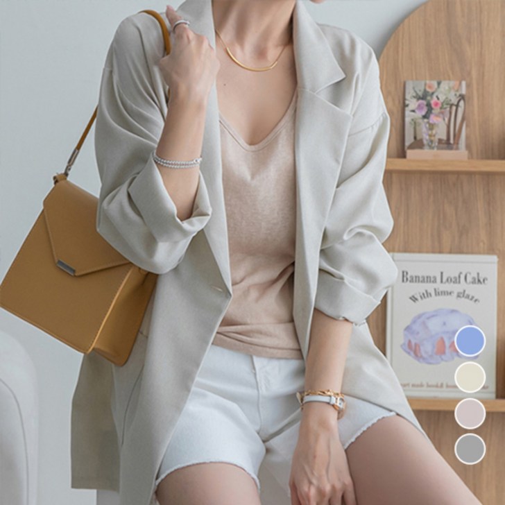 나크21 린넨 테일러드 롱자켓 NK21J21