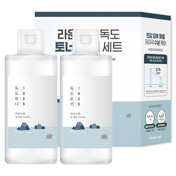 라운드랩 독도 토너 200ml 로션 200ml 세트 라운드랩 독도 토너 200ml 로션 200ml 세트