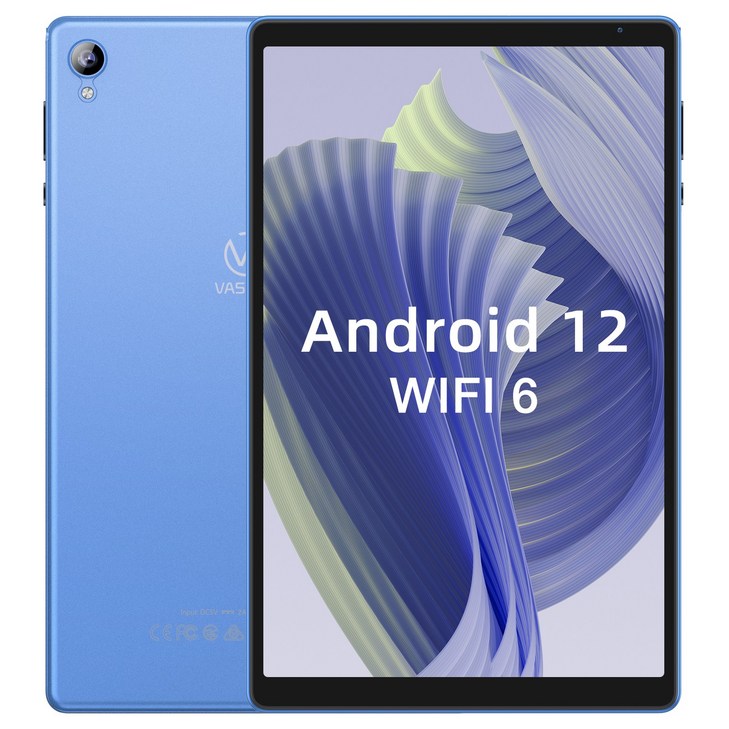 VASOUN태블릿PC 안드로이드 태블릿 32GB (메모리 카드로 확장 512G 가), Blue