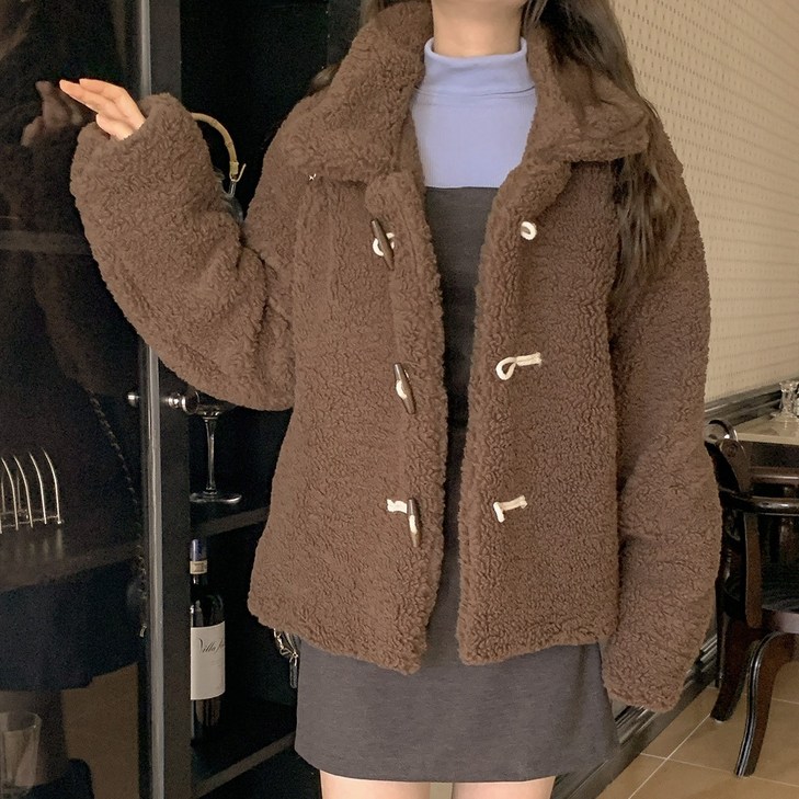 여성 후리스 뽀글이 양털 자켓