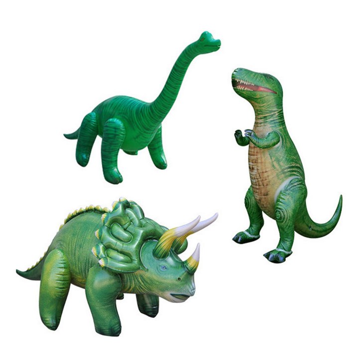 플레이잼 대형 공룡 튜브 풍선 티라노 3종 세트, 1개, 3종세트