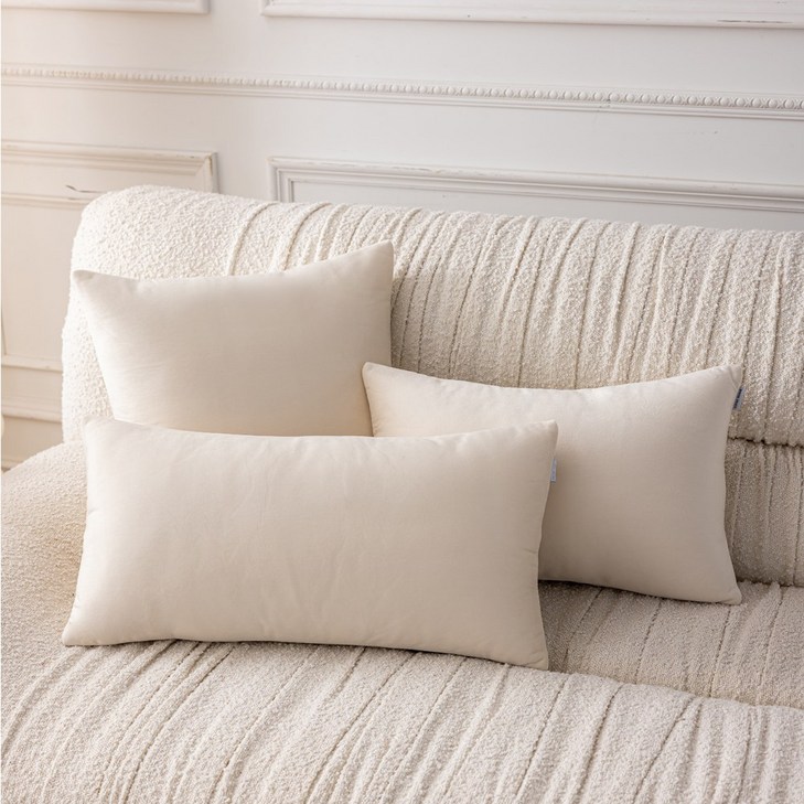 생활방수 커버무드 패브릭 소파 쿠션  솜 포함