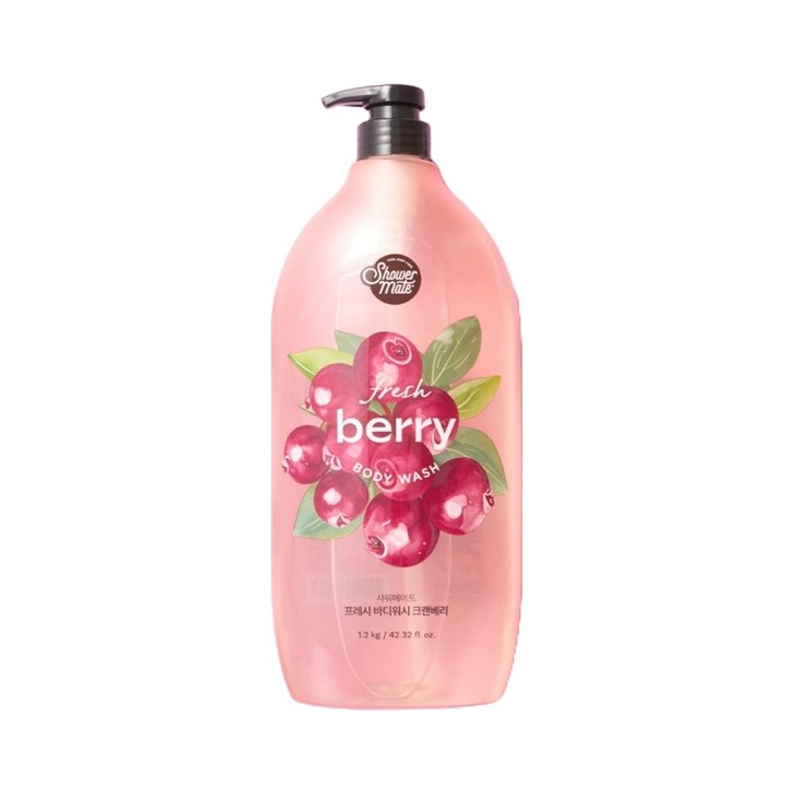 샤워메이트 크랜베리 바디워시, 1.2kg, 4개