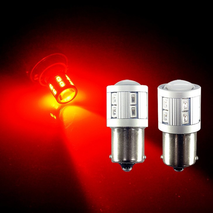 삼항LED 12V24V 자동차량 3W 하이파워 LED램프, 24V용 레드 더블타입, 1개