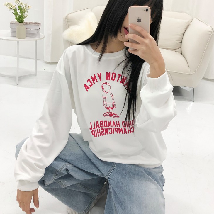 피어니스트 캐주얼 루즈핏 오하이오 맨투맨