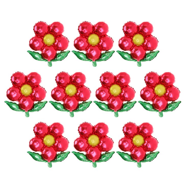 리빙다 꽃받침은박풍선레드 10개입, 레드, 10개 리빙다 꽃받침은박풍선레드 10개입, 레드, 10개