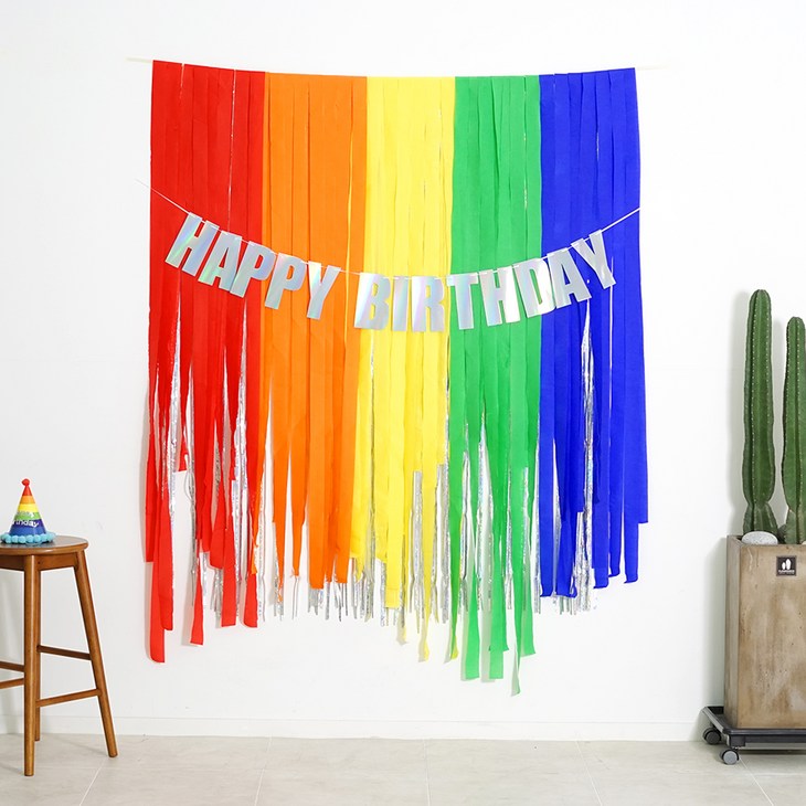 파티짱 스트리머 커튼 4종 세트 25m