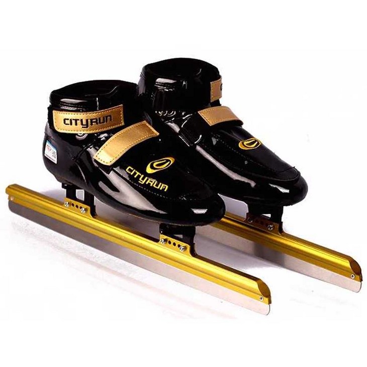 스케이팅 스피드스케이트화 신발 겨울 실내 빙상 운동, 상세 페이지 참고, 33 블랙 골드 칼 세트