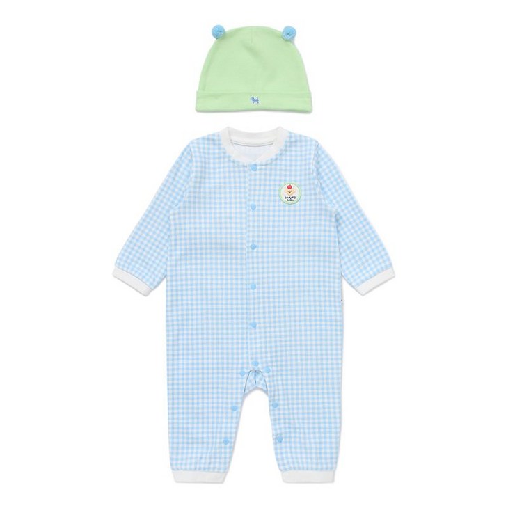 블루독베이비 체크도기세트우주복 45A7004120