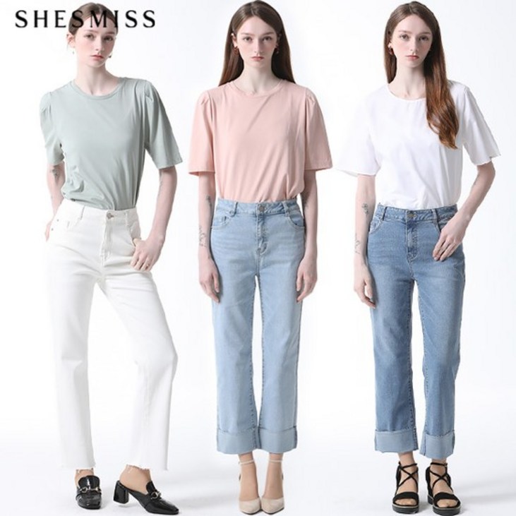 쉬즈미스 롤업 데님 팬츠 SSMSLN22020 한정수량 639447 쉬즈미스 롤업 데님 팬츠 SSMSLN22020 한정수량 639447