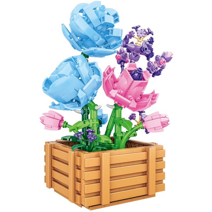 라이프엔 꽃블럭 플라워블럭 장난감 조립 플라워 스튜디오