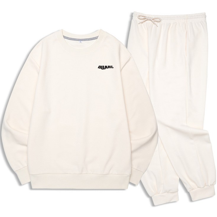 남성용 DUARC WAVE 스몰로고 멀티웨어 스웻셔츠  조거팬츠 셋업