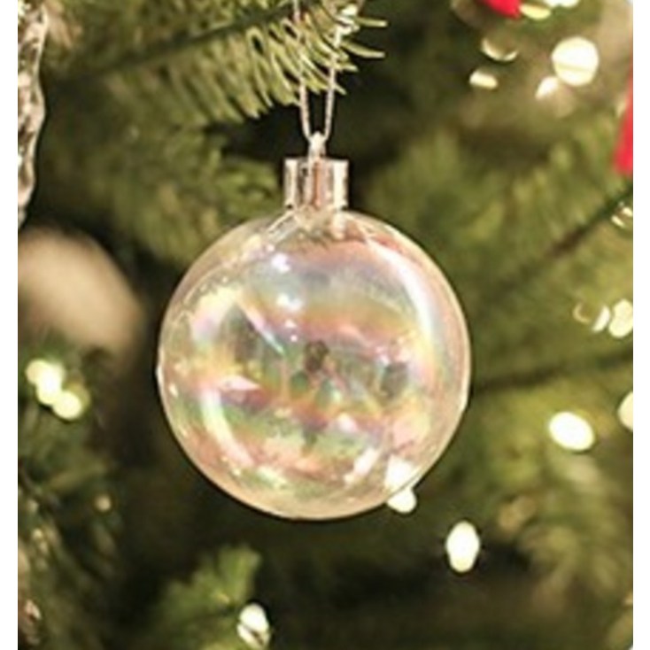 이플린 크리스마스 트리 장식 오로라 투명 오너먼트 9p