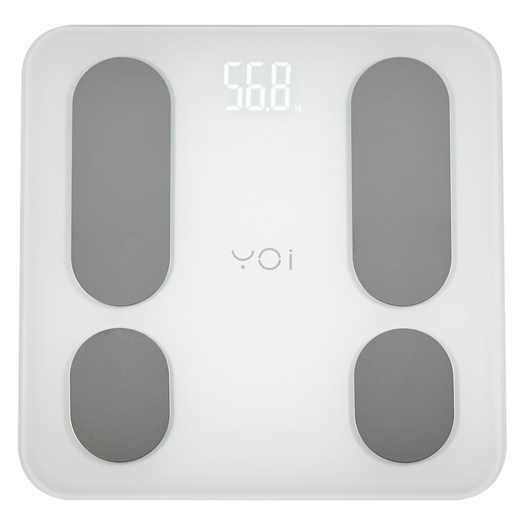 요아이 스마트 체성분 확인 바디 체중계 베이직, YSS231FWH, 화이트