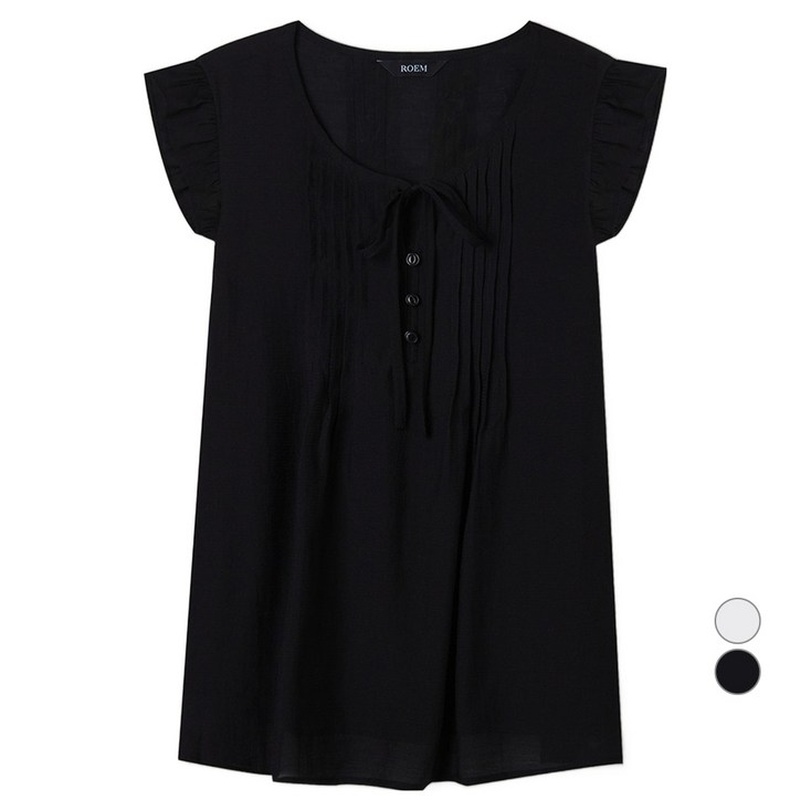 로엠 여성용 프릴 나시 블라우스