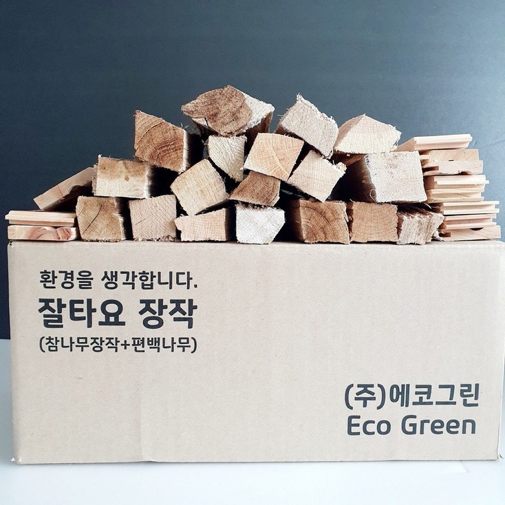 캠핑용 참나무장작 편백나무 미니 잘마른 불멍 국산 불쏘시개 10kg, 1개, 10kg