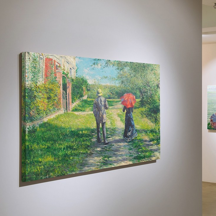 구스타브 카유보트 명화 그림 캔버스 액자 빈티지 인테리어 소품, 03 오르막길