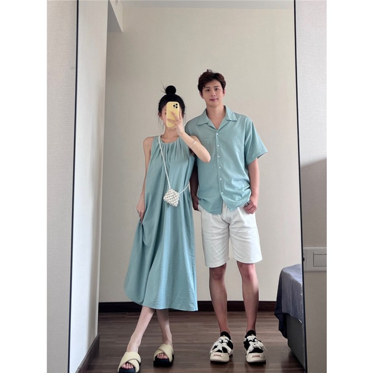 여름휴가룩 신혼여행룩 바캉스 비치룩 피서룩 휴양지원피스 커플시밀러룩 웨딩촬영커플룩 커플코디
