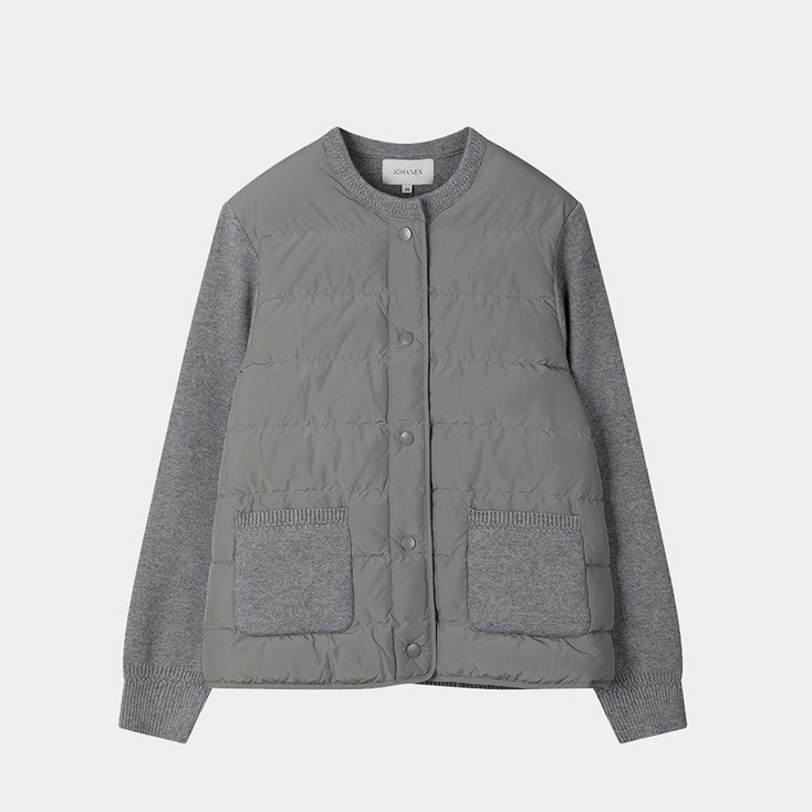 요하넥스 니트패치 다운점퍼