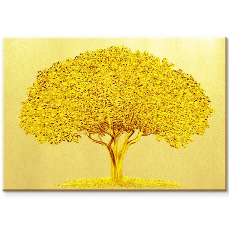 [당일발송] 7일간 추가할인! 황금빛 돈나무그림 재물운 성공운 부르는 풍수그림 프리미엄 액자 9종, 1. 황금 돈나무 - 투데이밈