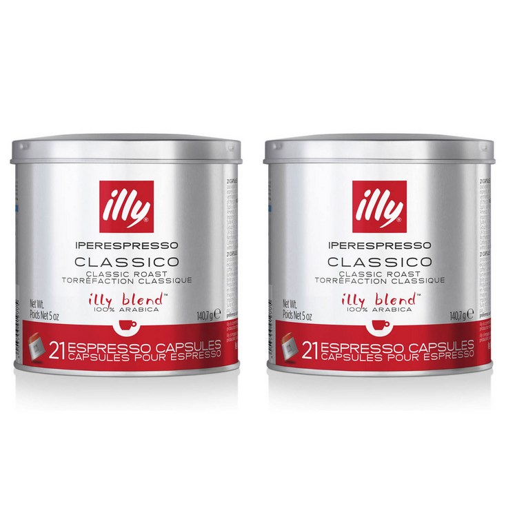 일리 아이퍼에스프레소 클라시코 클래식 로스트 에스프레소 캡슐 21개입, 6.7g, 2개