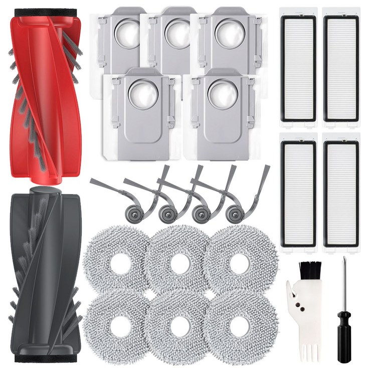 에버그린 로보락 Q revo CurvQrevo Edge 로봇청소기 소모품 키트 23PCS, 1세트, 로보락 Qrevo