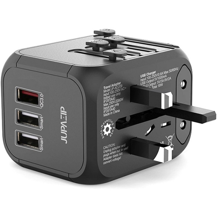 주파집 USB 3포트 고속 일반 여행용 멀티어댑터 주파집 USB 3포트 고속 일반 여행용 멀티어댑터