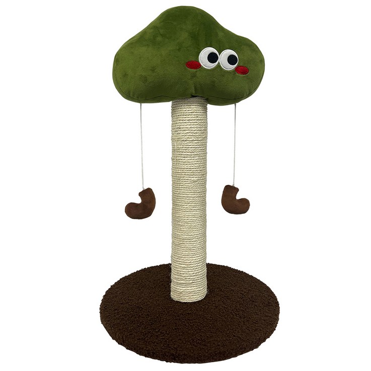 칠시 고양이 브로콜리 수직 스크래쳐 캣타워, 혼합색상, 1개