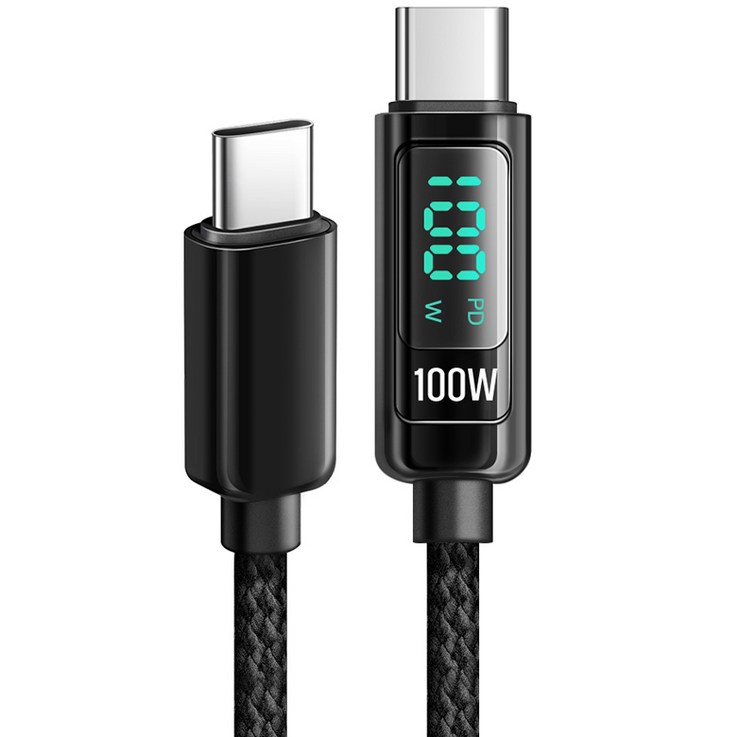 홈플래닛 디스플레이 C타입 C to C PD 100W 초고속충전 케이블 홈플래닛 디스플레이 C타입 C to C PD 100W 초고속충전 케이블