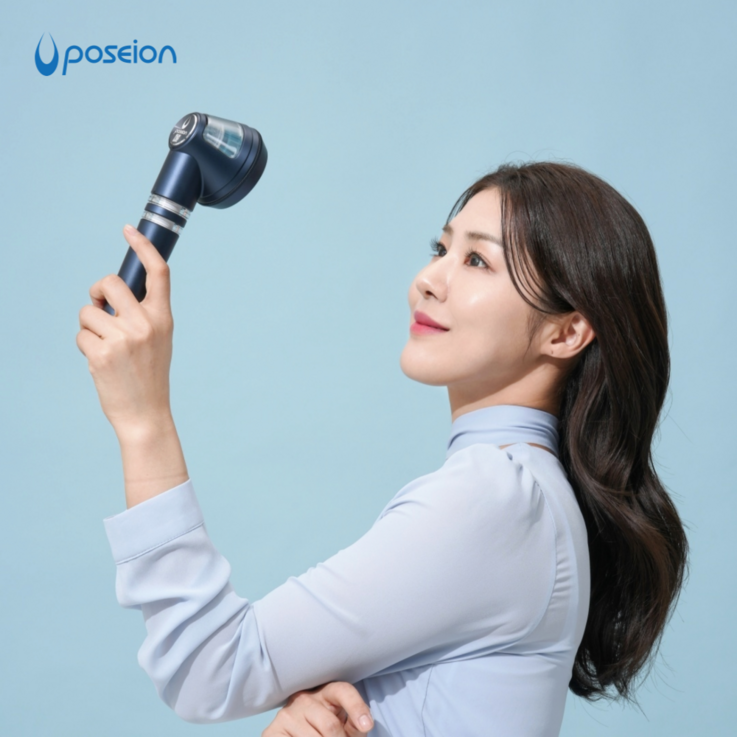 포세이온 자화이온수 샤워기, 2년보증 딥블루, 1개, 딥블루DB
