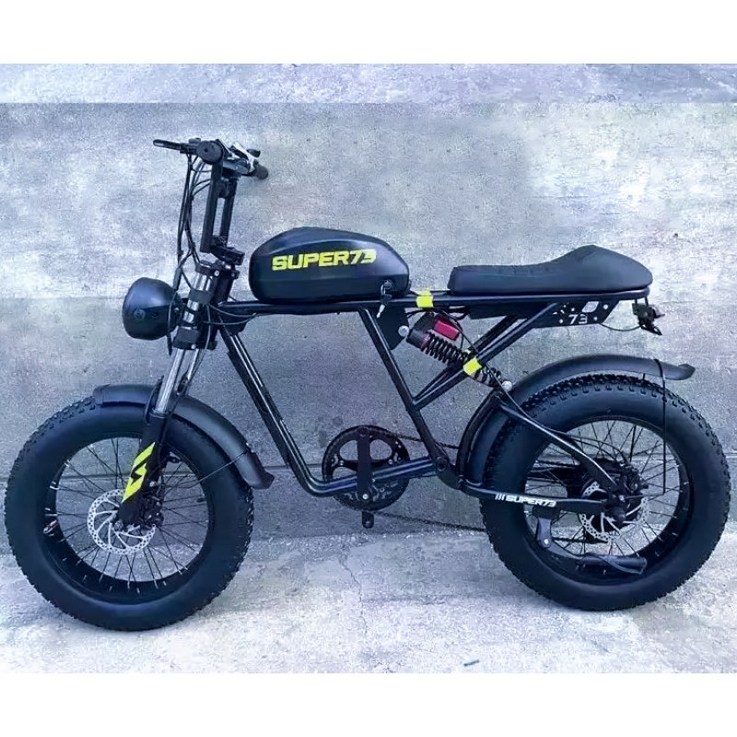 SUPER73 전기 자전거 73RX 팻바이크 전기스쿠터 싱글400W13AH, 블랙