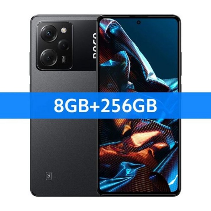 포코 포코폰 자급제 듀얼심 X5 프로 5G, 256GB Black