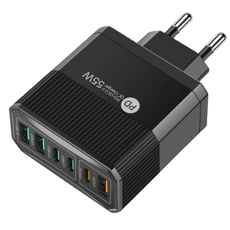 인생을 즐기다  3USB3PD 6포트 멀티 고속충전기 55W